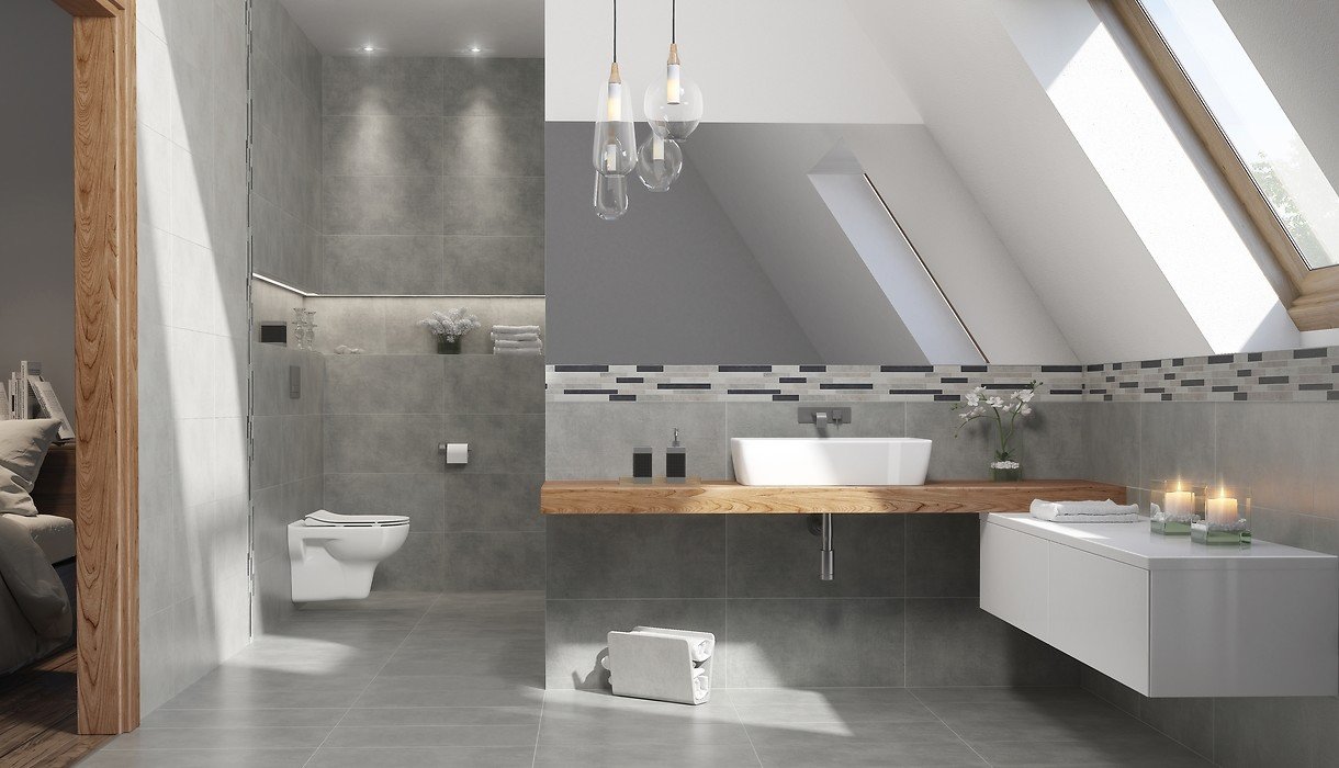 #Opoczno #Dreaming #Obklady a dlažby #Koupelna #beton #Klasický styl #šedá #Matná dlažba #Velký formát #350 - 500 Kč/m2 #new 